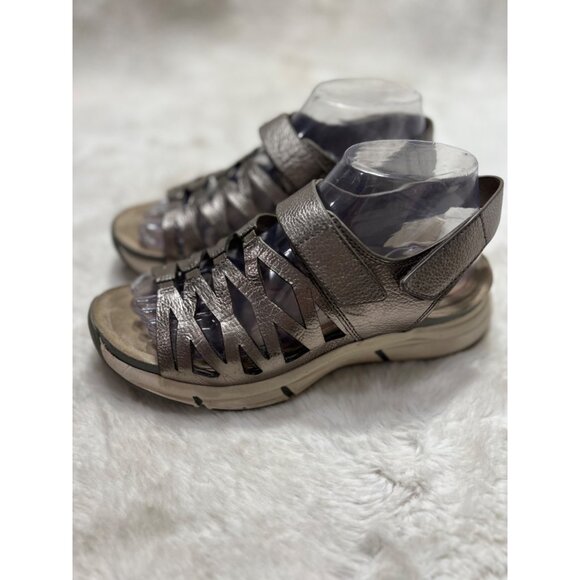 Bionica Metallic Leather Ossipee slingback Sandals women size 8M - Picture 5 of 8
